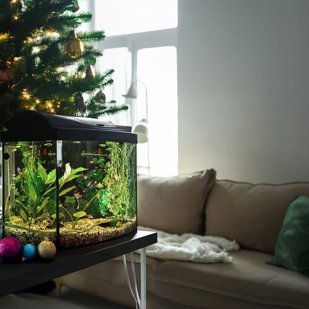 Holiday aquarium cleaning brisbane – clean freshwater fish tank ready for the festive season